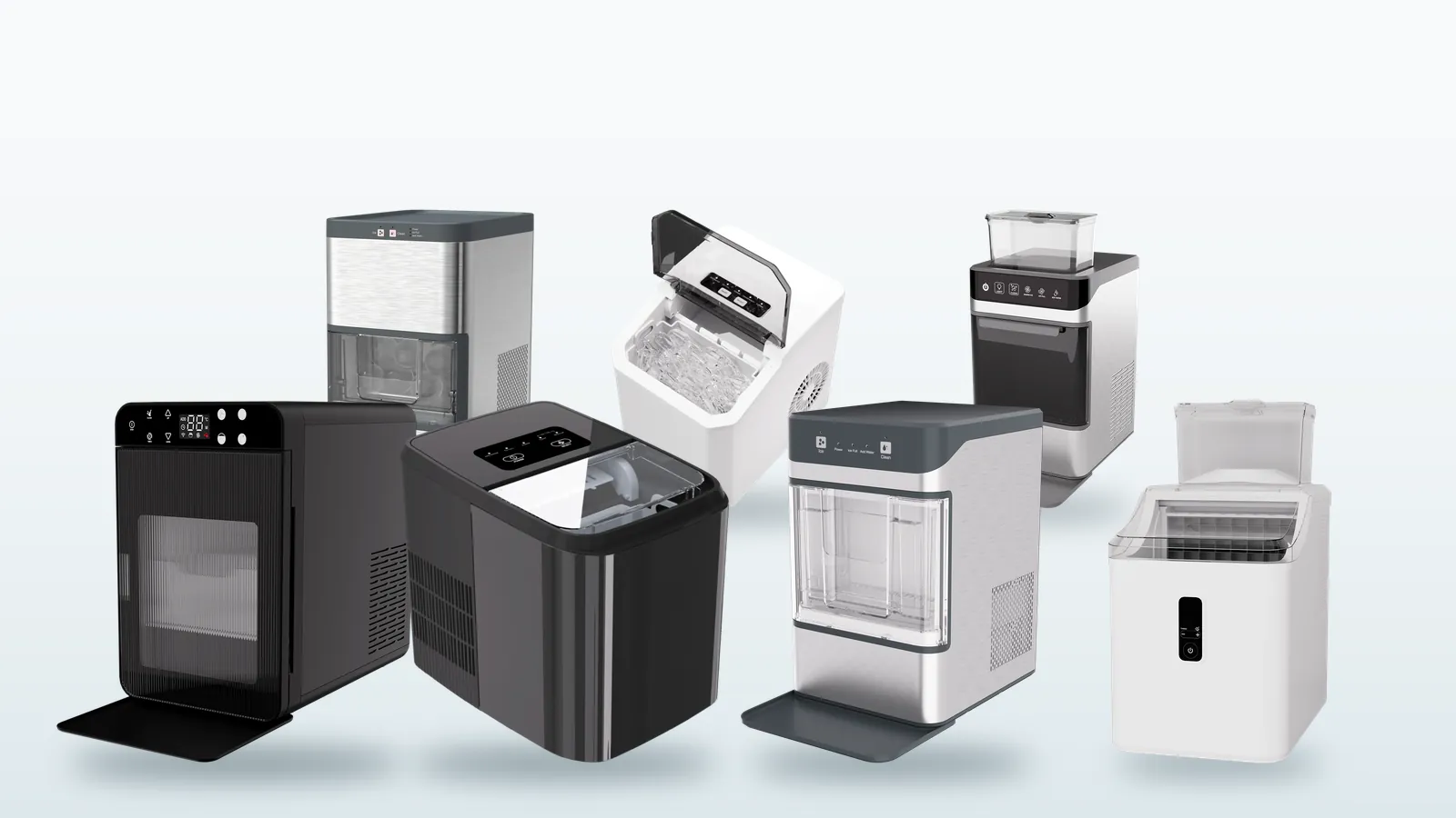 All seven XIMIVA ice makers together