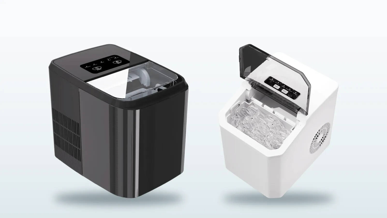 The XIMIVA YH515 and YH22 bullet ice makers side by side