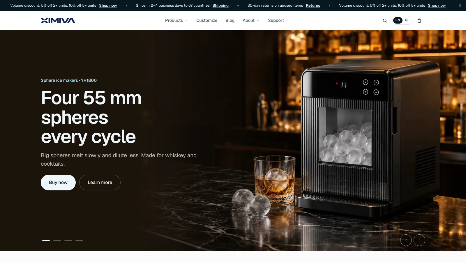 The XIMIVA website home page